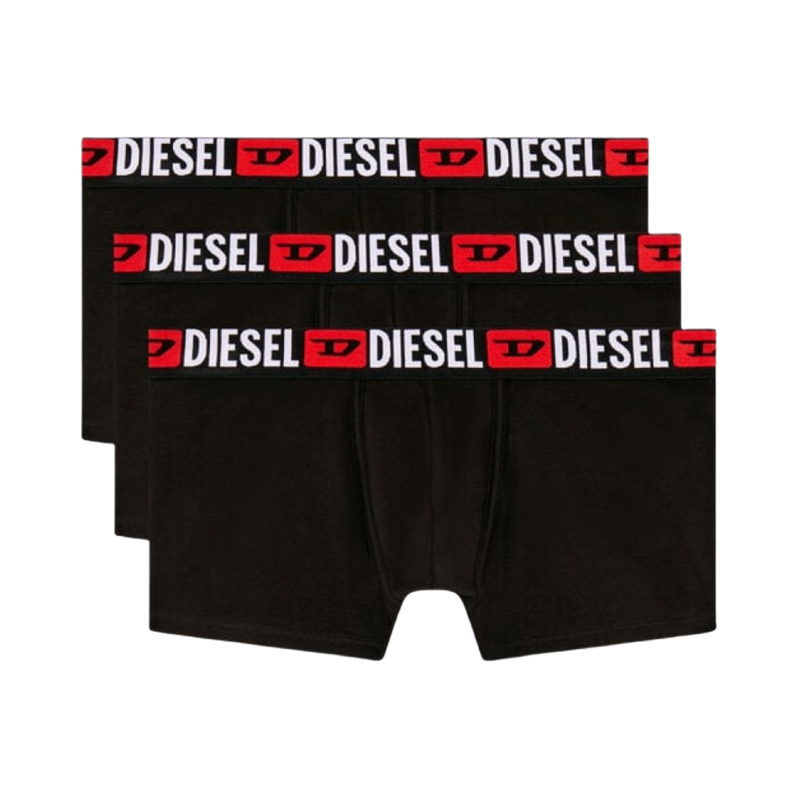00ST3V0DDAI-E4356 Diesel Umbx Damien All Over Logo Waist Boxers Black (3 Pack)
