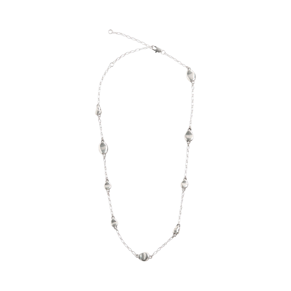 8435/343/808 Zara x Nanushka Metal Bead Necklace Silver