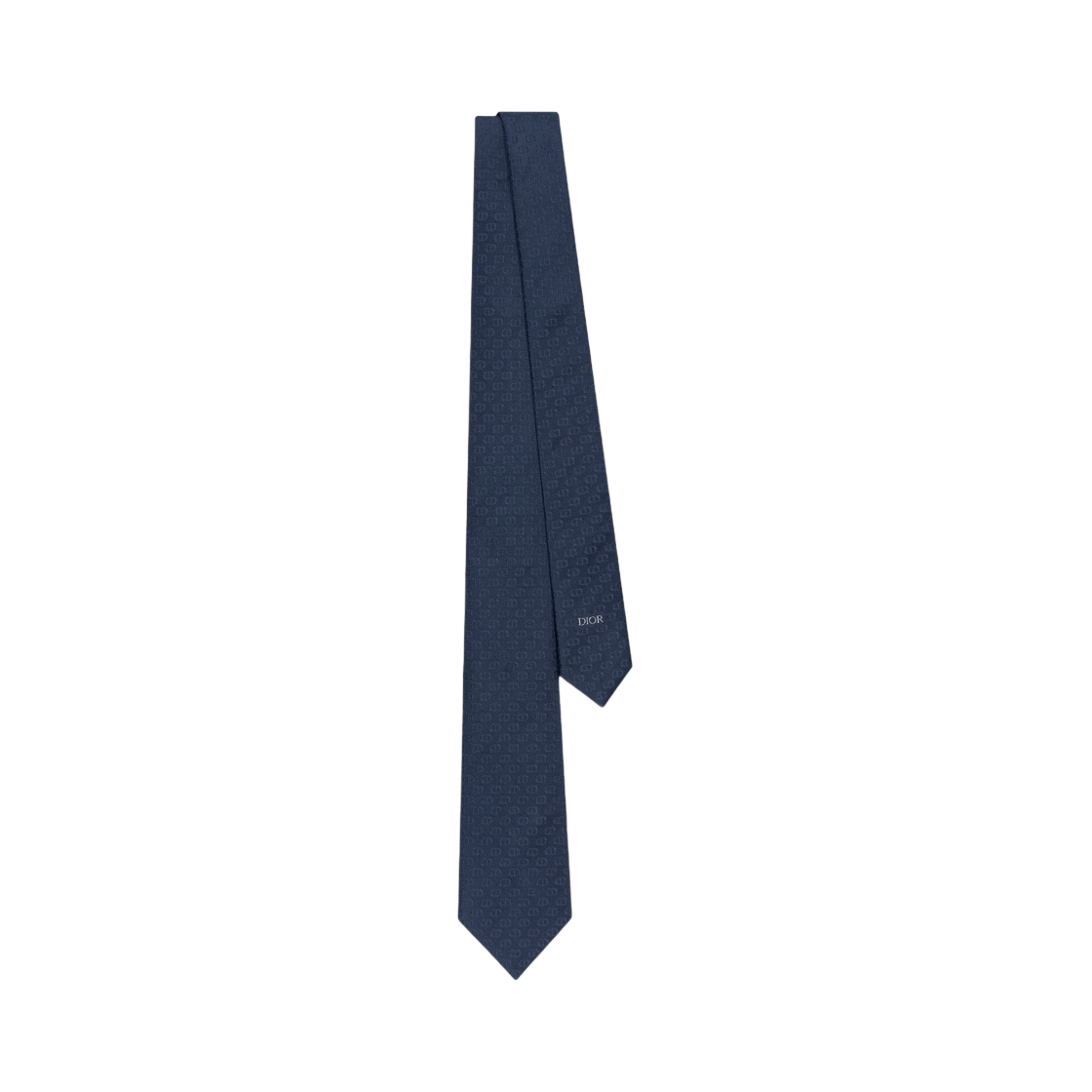 59C1047B6009-C540 Dior CD Icon Tie Silk Navy Blue