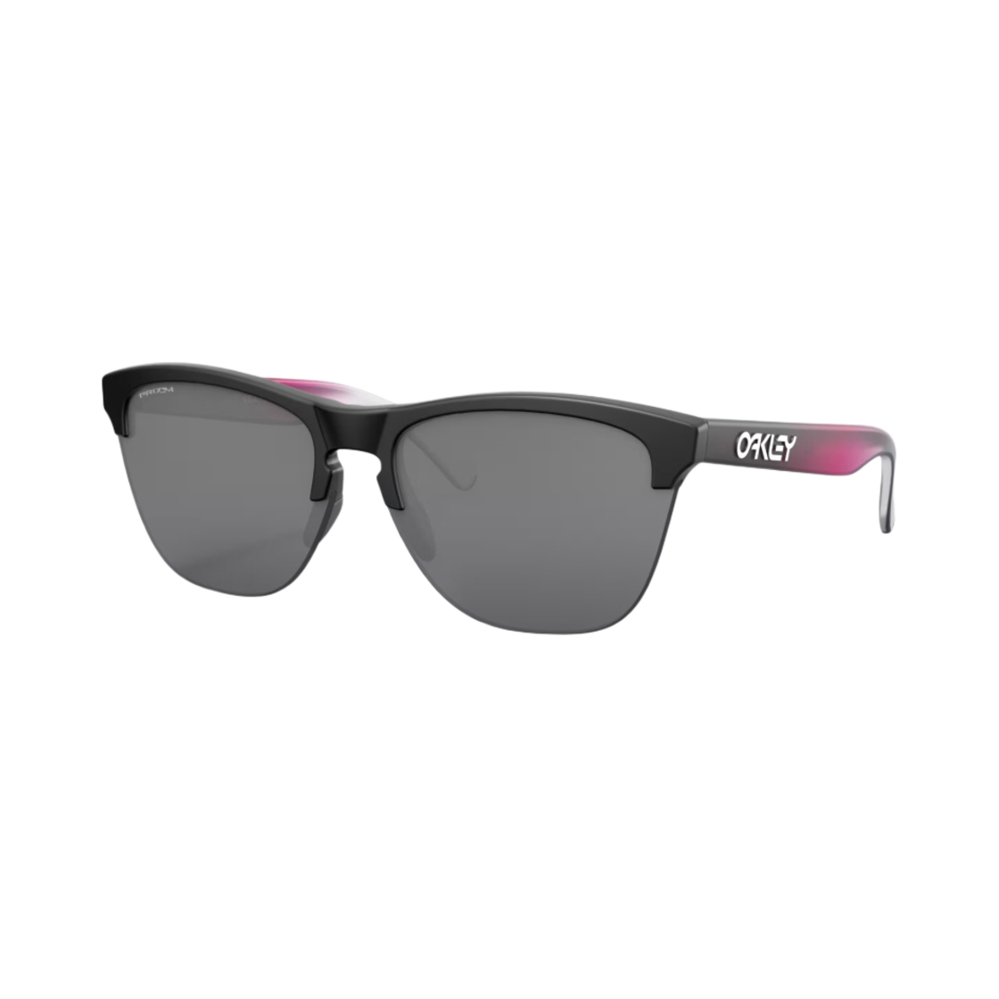 오클리 프로그스킨 이그니트 핑크 페이드 프레임 프리즘 블랙 렌즈 하이 브릿지 핏(Oakley Frogskins Ignite Pink Fade Frame Prizm Black Lenses High Bridge Fit) - 1