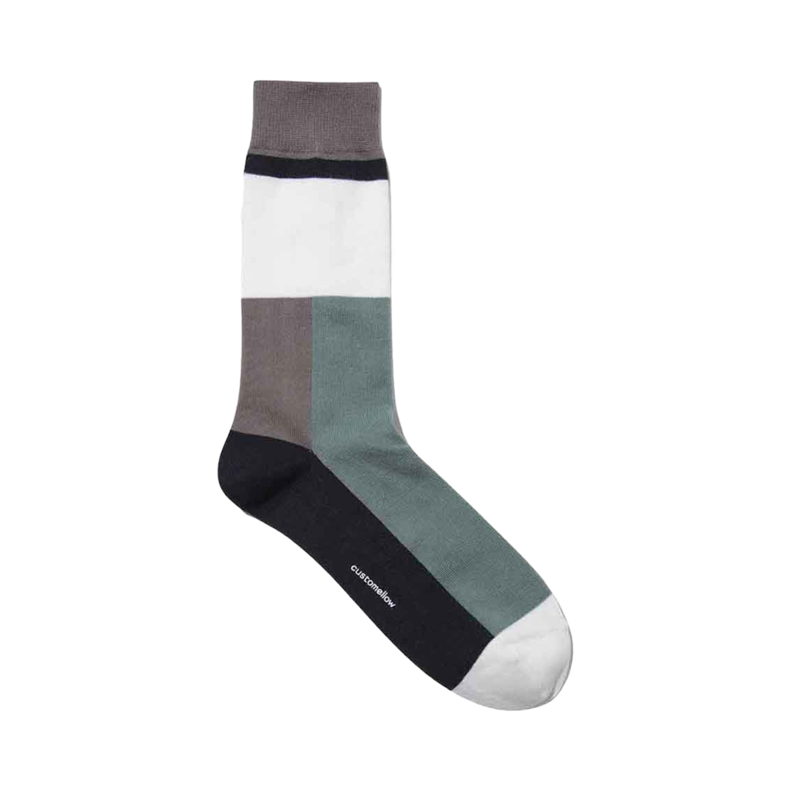 CALAX25104MIX Customellow Block Socks Mint