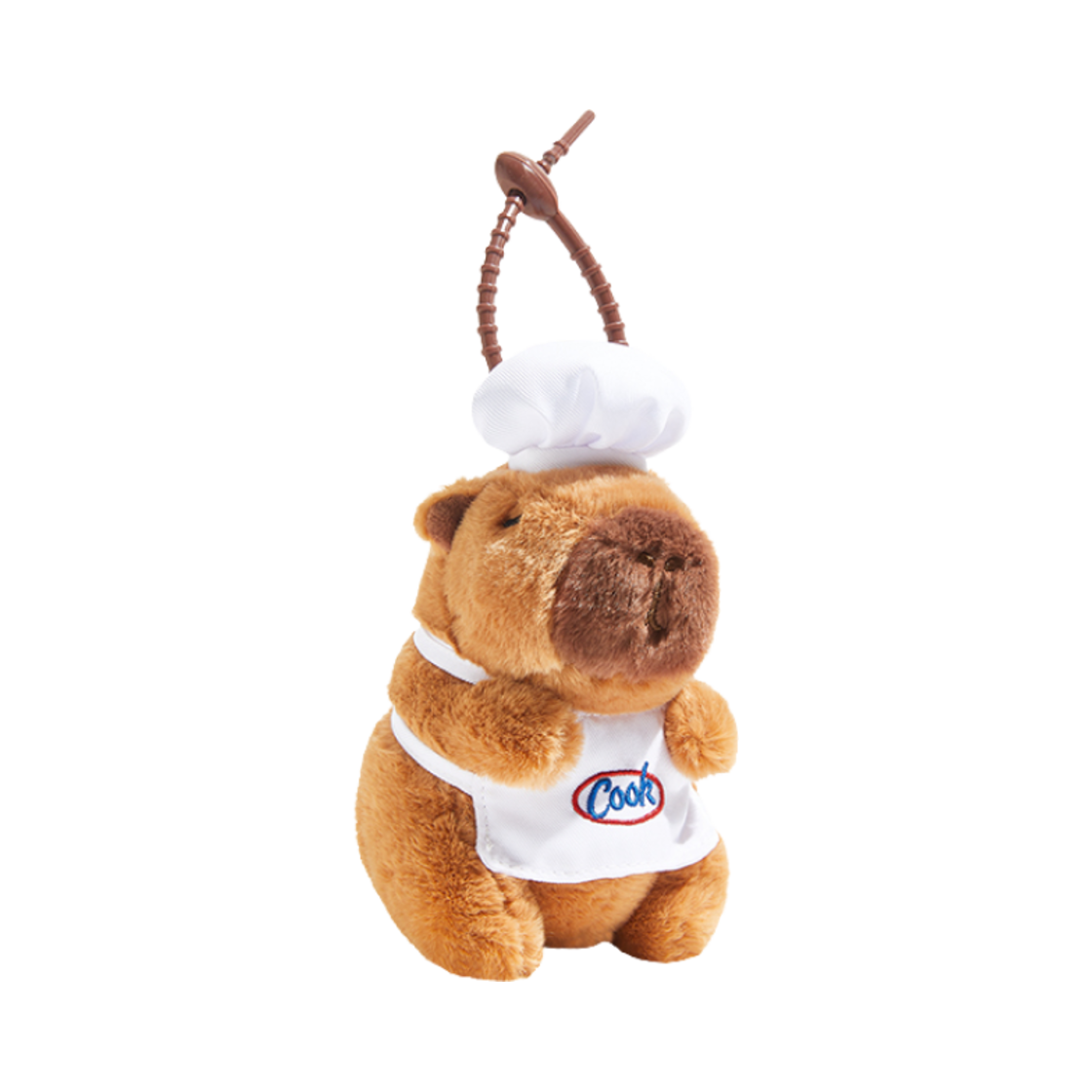 더 그린 파티 카피바라 셰프 키체인 브라운(The Green Party Capybara Chef Keychain Brown)