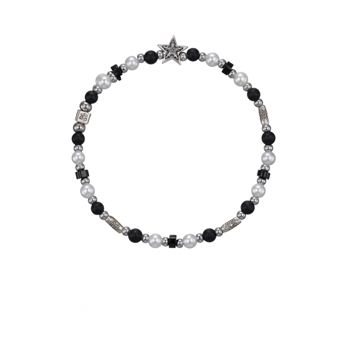 [KREAM 단독] 스쿠도 씨스타 블랙펄 비즈 브레슬릿([KREAM 단독] Scudo Sea Star Black Pearl Beads Bracelet)