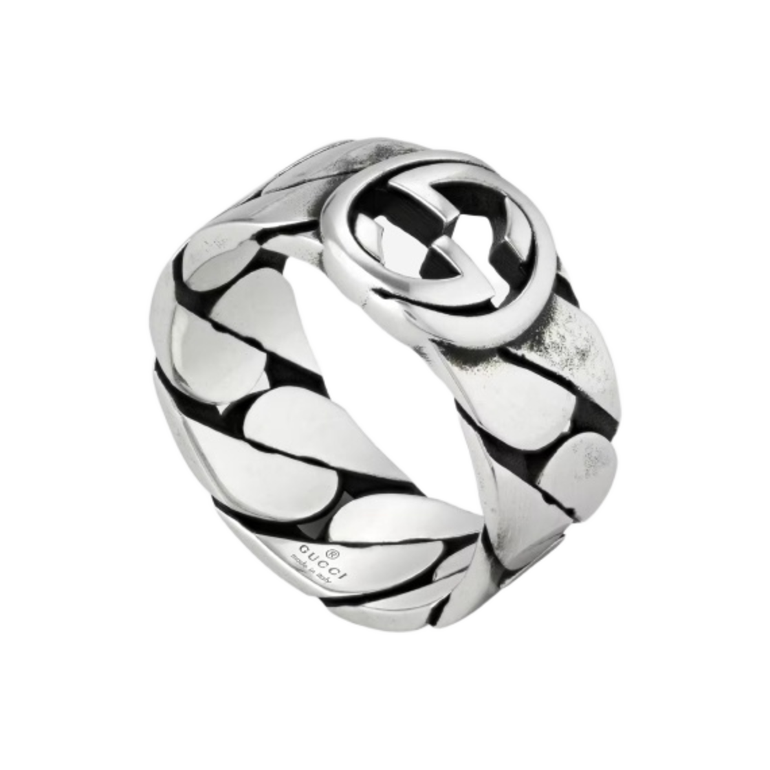 구찌 인터로킹 G 링 실버(Gucci Interlocking G Ring Silver)
