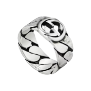 Gucci Interlocking G Ring Silver