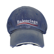 Balenciaga Political Campaign Destroyed Cap Blue