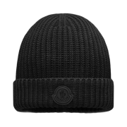 Moncler Cotton Beanie Black - 25SS