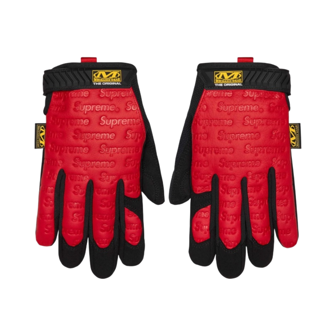 슈프림 x 메카닉스 가죽 워크 글러브 레드 - 24SS(Supreme x Mechanix Leather Work Gloves Red - 24SS)