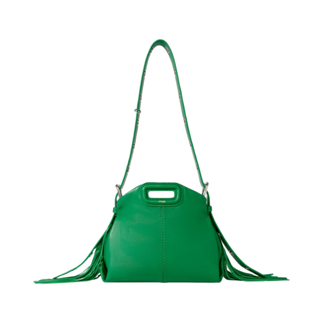 (W) 마쥬 스무스 레더 미스 M 미니백 버트((W) Maje Miss M Mini Bag in Smooth Leather Vert)