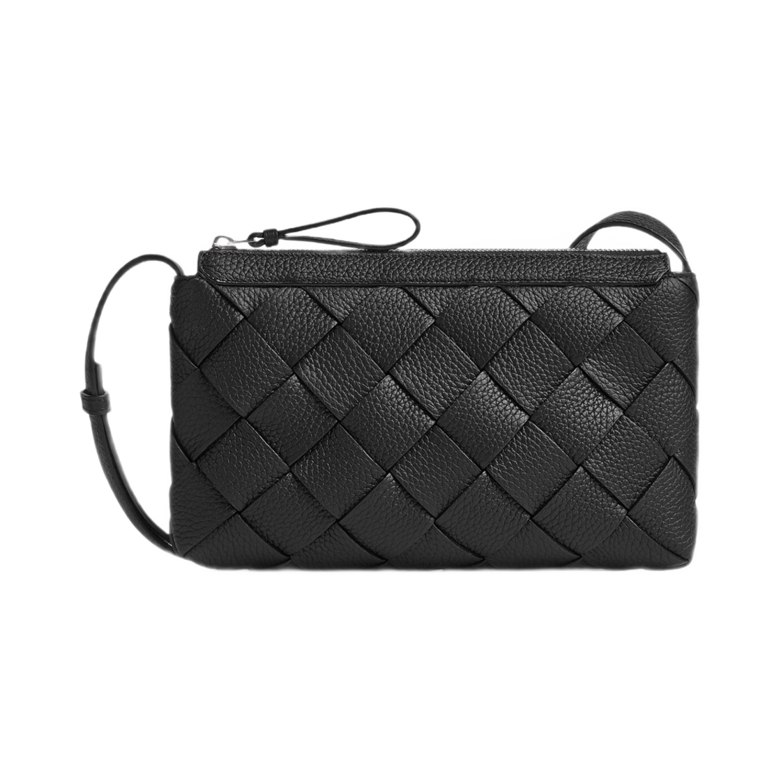 보테가 베네타 디아고 지퍼 메신저 블랙(Bottega Veneta Diago Zipped Messenger Black)
