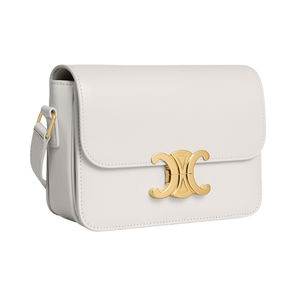 셀린느 틴 트리옹프 백 샤이니 카프스킨 라이스(Celine Teen Triomphe Bag in Shiny Calfskin Rice) - 2