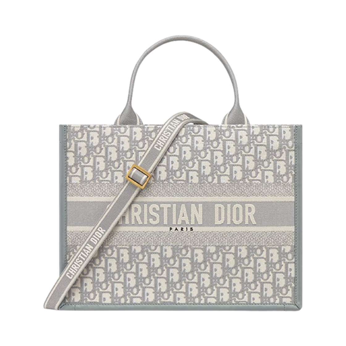 M1324CZBB-M20I Dior Medium Book Tote Gray Dior Oblique Embroidery and Calfskin