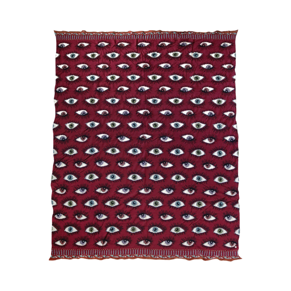 K2410XG540 Kapital Felted Wool Speakeasy Blanket Colorful Wine