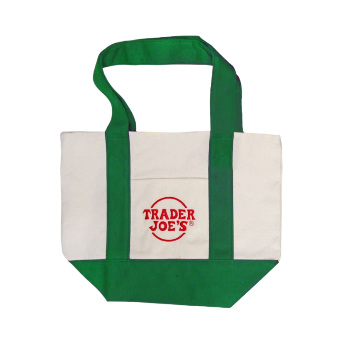 트레이더 조 미니 캔버스 토트백 그린(Trader Joe's Mini Canvas Tote Bag Green)