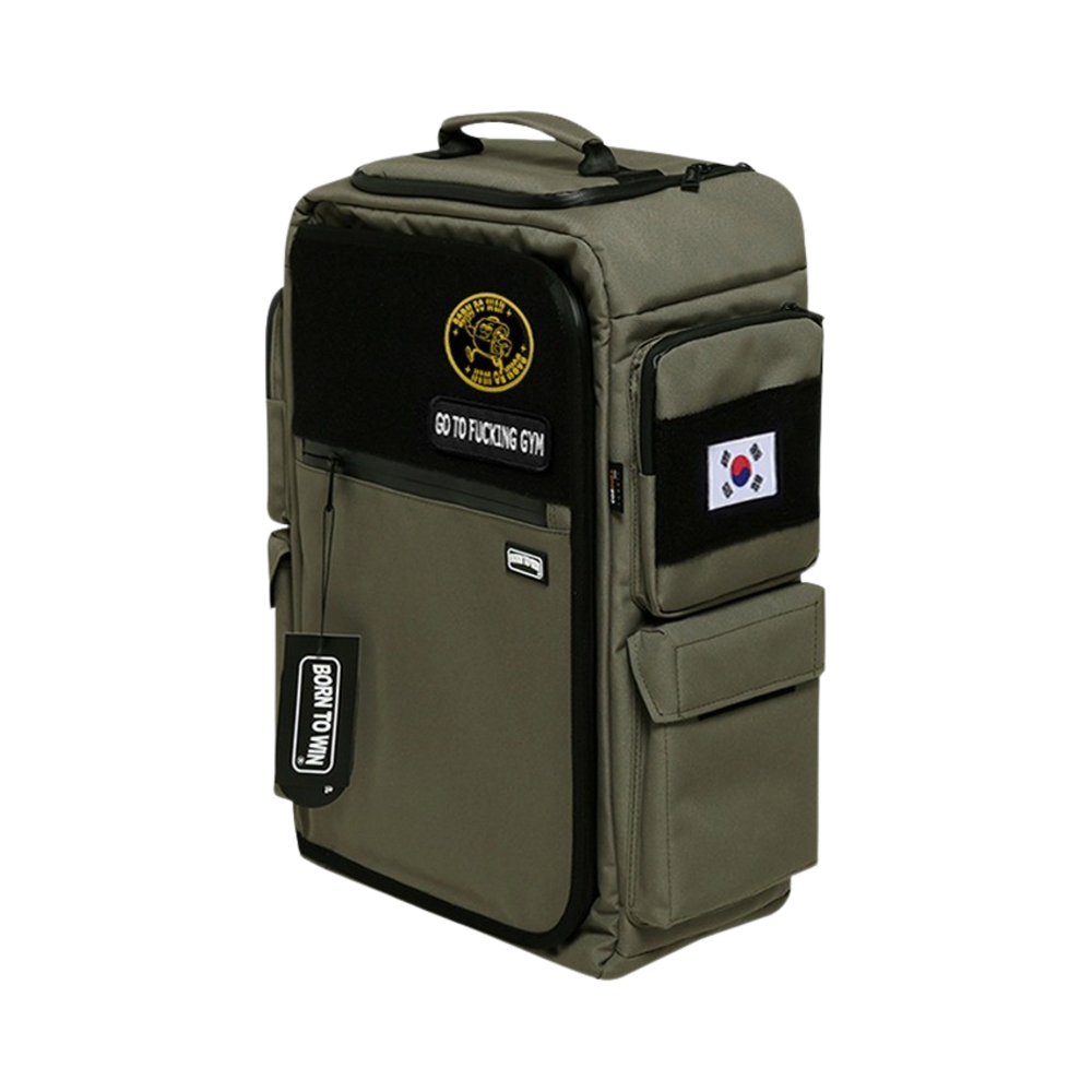 BB5UBP401KH BORN TO WIN B2 Backpack Patch Ver Khaki