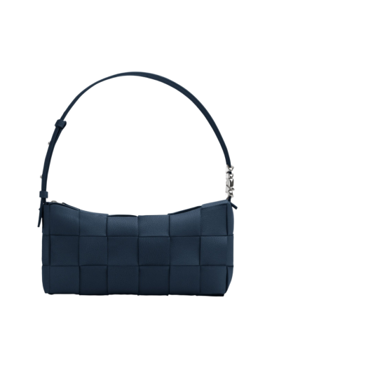 Bottega Veneta Brick Cassette Shoulder Bag Deep Blue