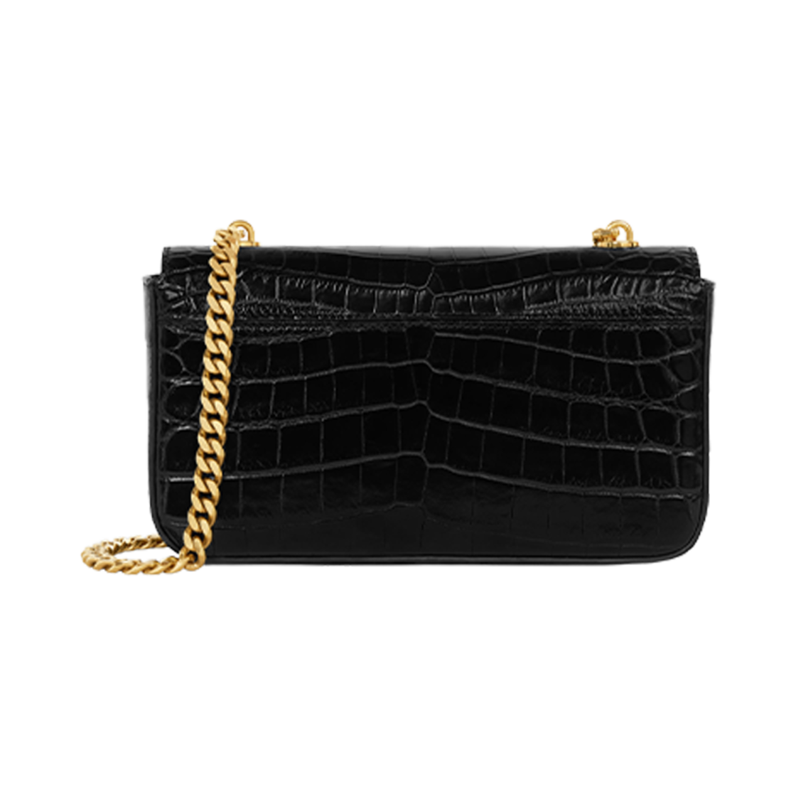 셀린느 체인 숄더백 클로드 닐로티커스 크로커다일 블랙(Celine Chain Shoulder Bag Claude in Niloticus Crocodile Black) - 3