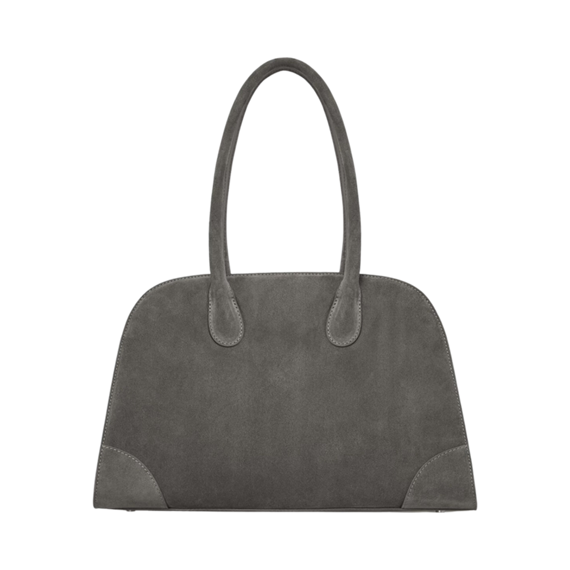 1230181002 COS Small Studio Bowling Bag Leather Grey