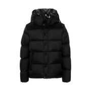 Burberry Detachable Sleeve Hood Puffer Jacket Black