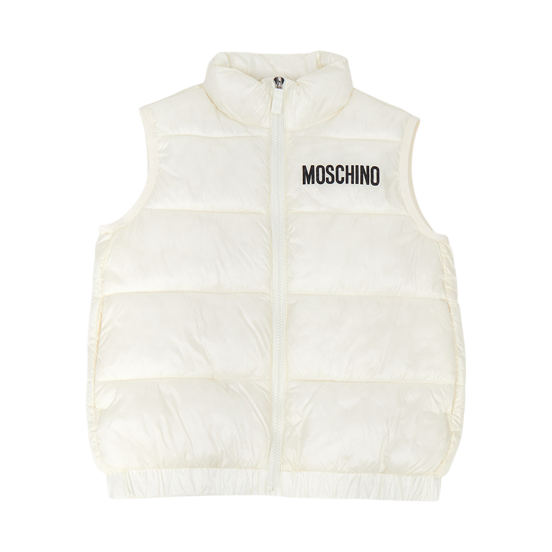 (키즈) 모스키노 패딩 베스트 화이트((Kids) Moschino Padding Vest White)