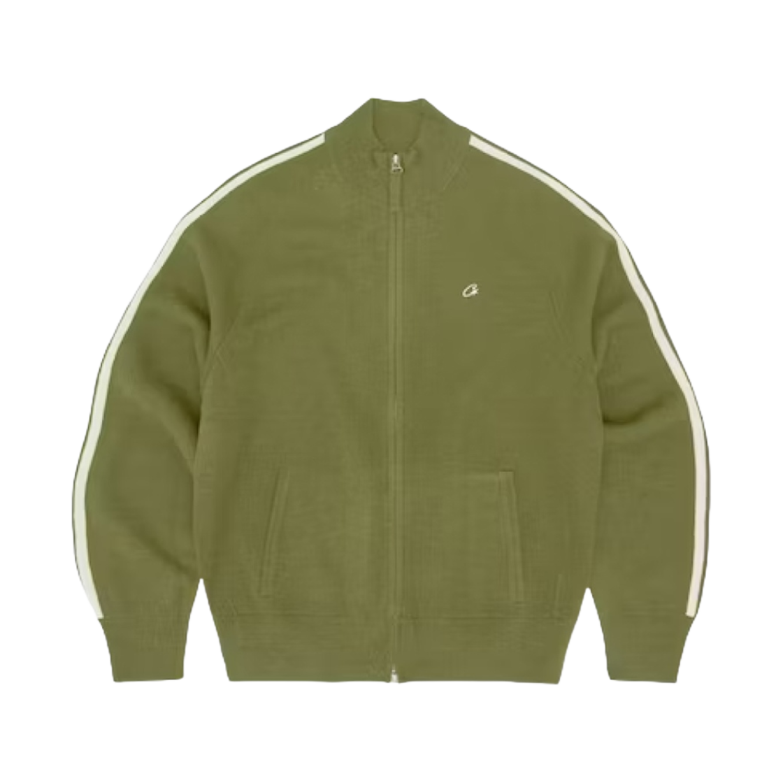 코르테이즈 니트 집업 플리스 올리브(Corteiz Knit Zip Up Fleece Olive) - 1