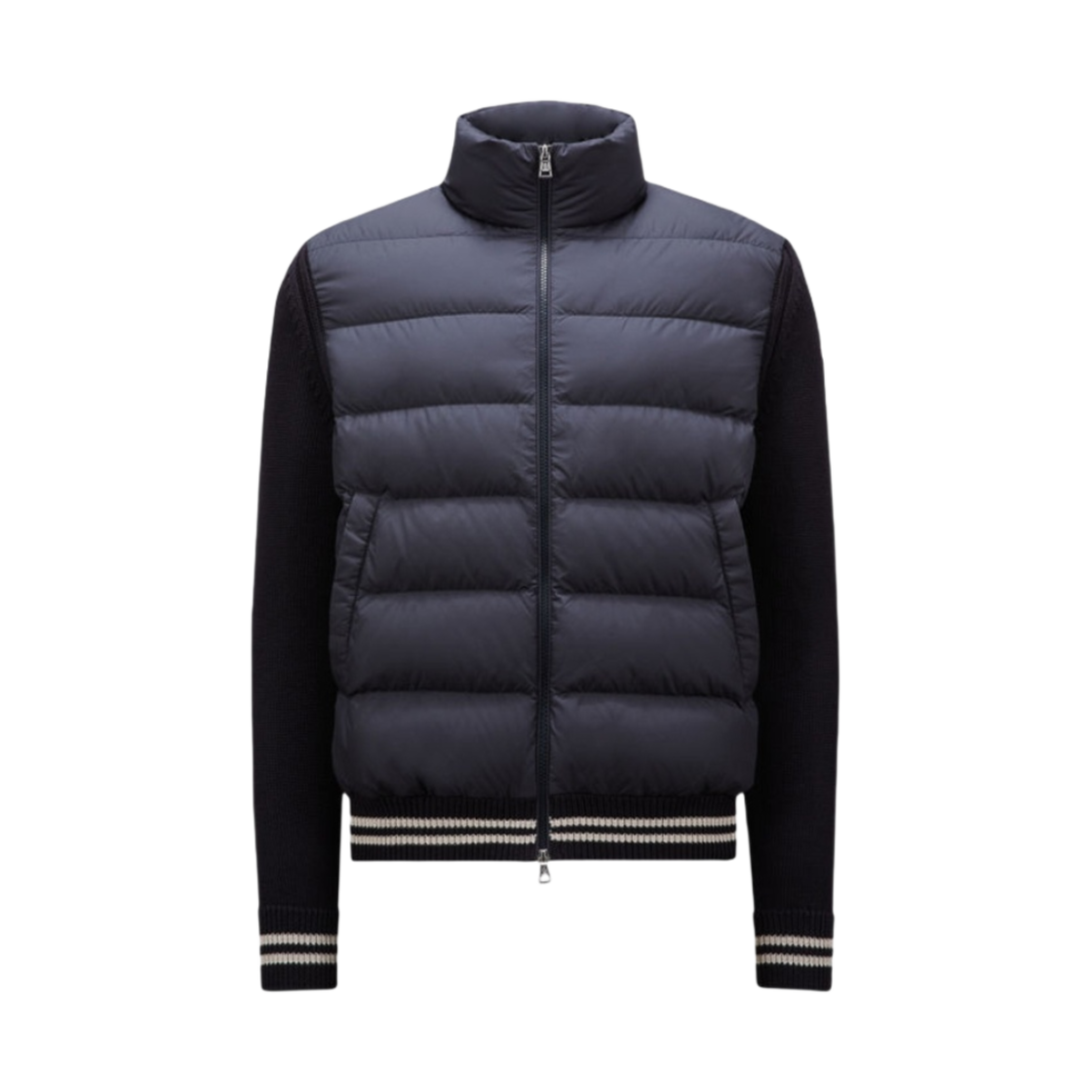 J2-091-9B00001-M1509-779 Moncler Padded Cotton Cardigan Navy Blue - 24FW