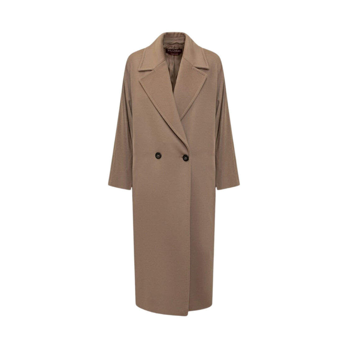 ERICE-006 (W) Max Mara Studio Erice Double-Breasted Wool Coat Camel