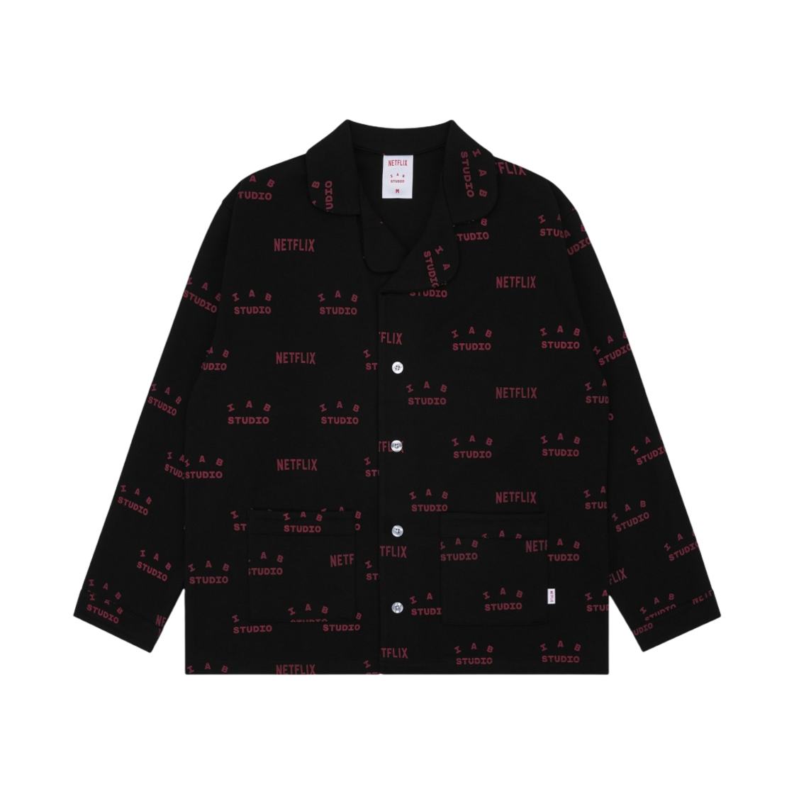 아이앱 스튜디오 x 넷플릭스 파자마 쿠션 커버 세트 블랙