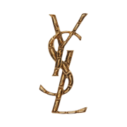Saint Laurent Opyum Ysl Crocodile Brooch in Gold Brass Gold