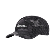 Supreme Camo Grid Velvet Camp Cap Black Camo - 22FW
