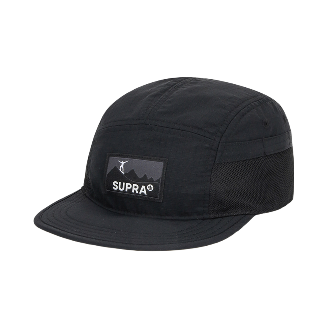 WXCP9514N-BKS Supra Soft Visor Point Camp Cap Black - 대표 이미지 #1