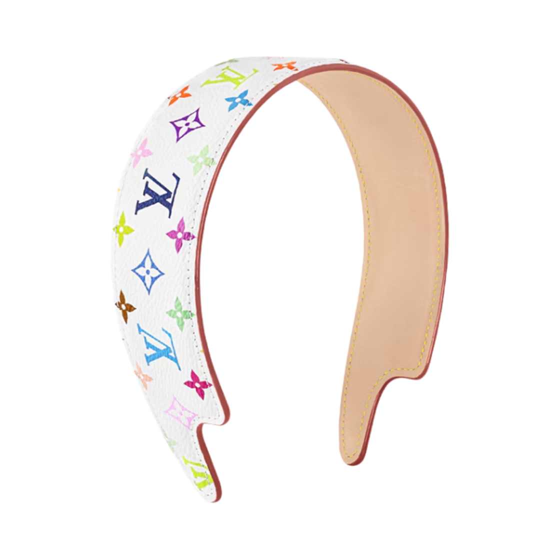 M96120 Louis Vuitton x Murakami Takashi Monogram Multicolor Outline Headband Multicolor White