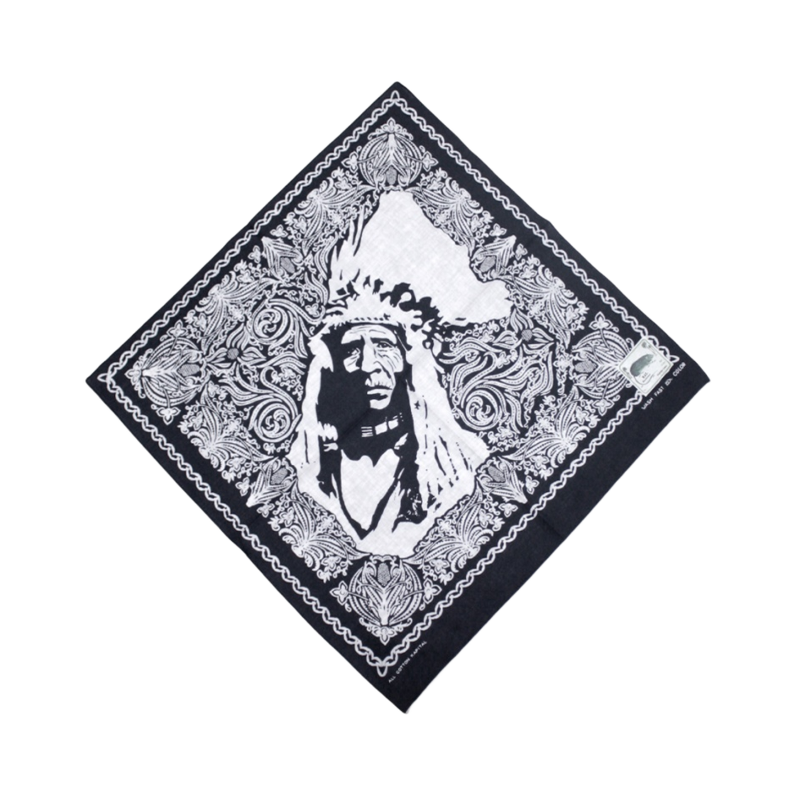 캐피탈 패스트컬러 셀비지 치프 반다나 블랙(Kapital Fastcolor Selvedge Chief Bandana Black) - 1