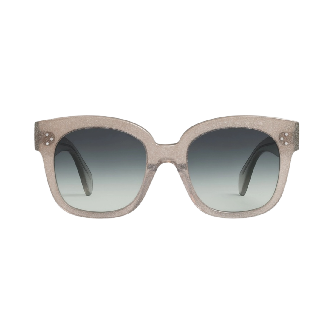 (W) 셀린느 오버사이즈 S002 선글라스 아세테이트 실버 글리터((W) Celine Oversized S002 Sunglasses in Acetate Silver Glitter) - 1