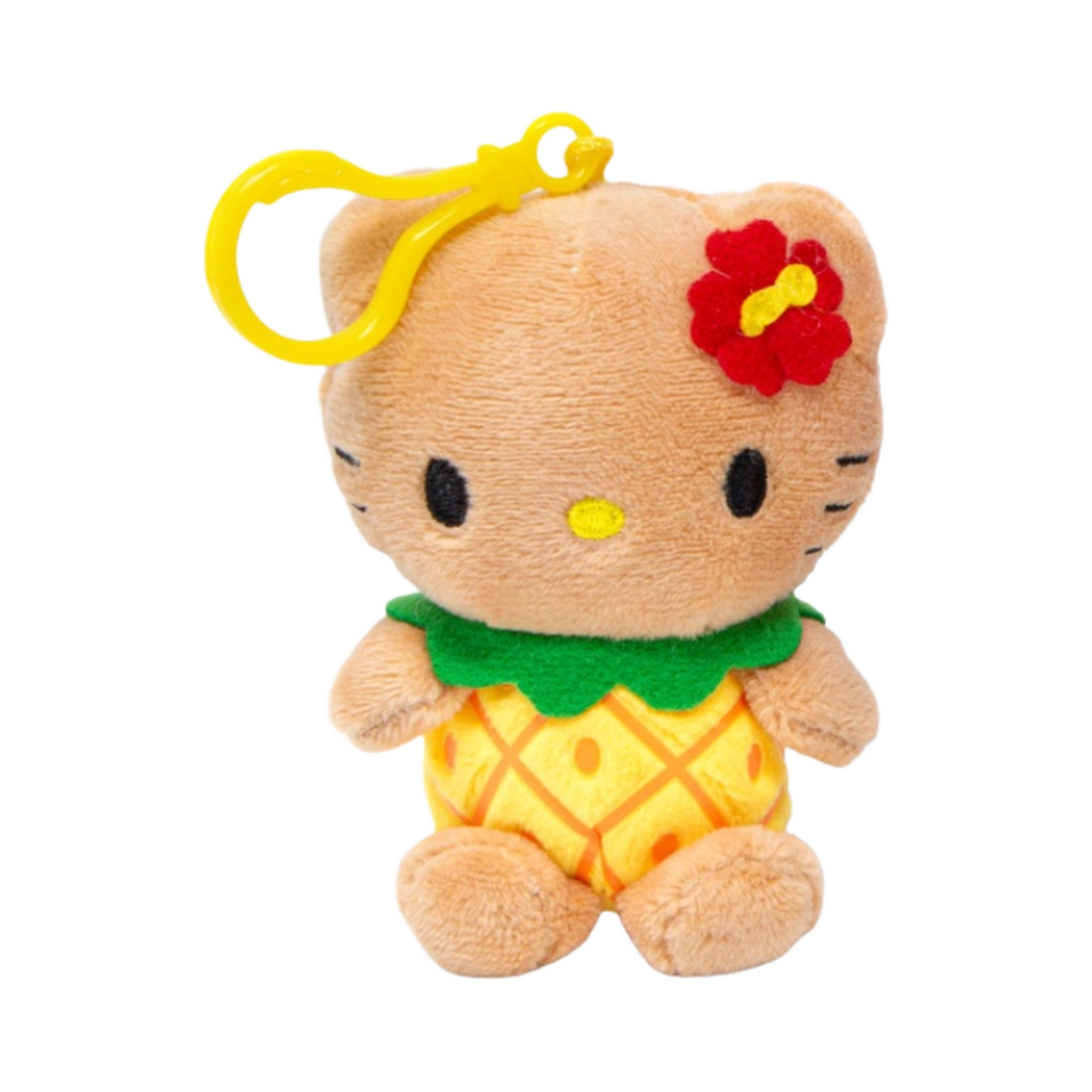 산리오 헬로키티 플러시 4인치 스트랩 파인애플(Sanrio Hello Kitty Plush 4" Strap Pineapple)