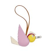 Hermes Birdy Charm Epsom Ostrich Mysore Milo Swift & Palladium Mauve Sylvestre Nata Jaune Citron Magnolia Nata Sesame