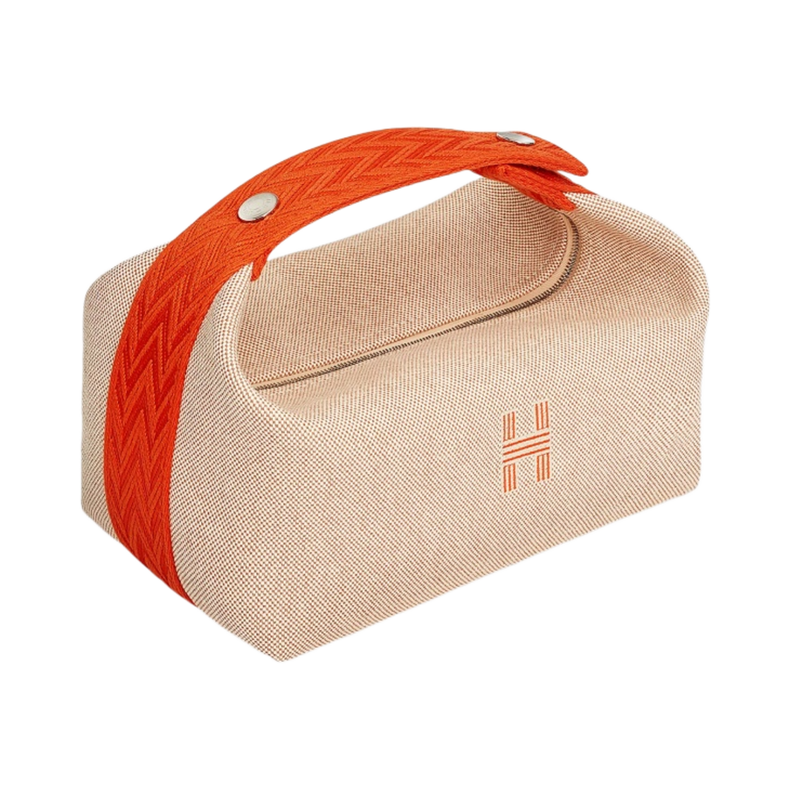 에르메스 스몰 브리드 어 브랙 케이스 캔버스 & 베쥬 오랑쥬(Hermes Small Bride-A-Brac Case Canvas & Beige Orange)