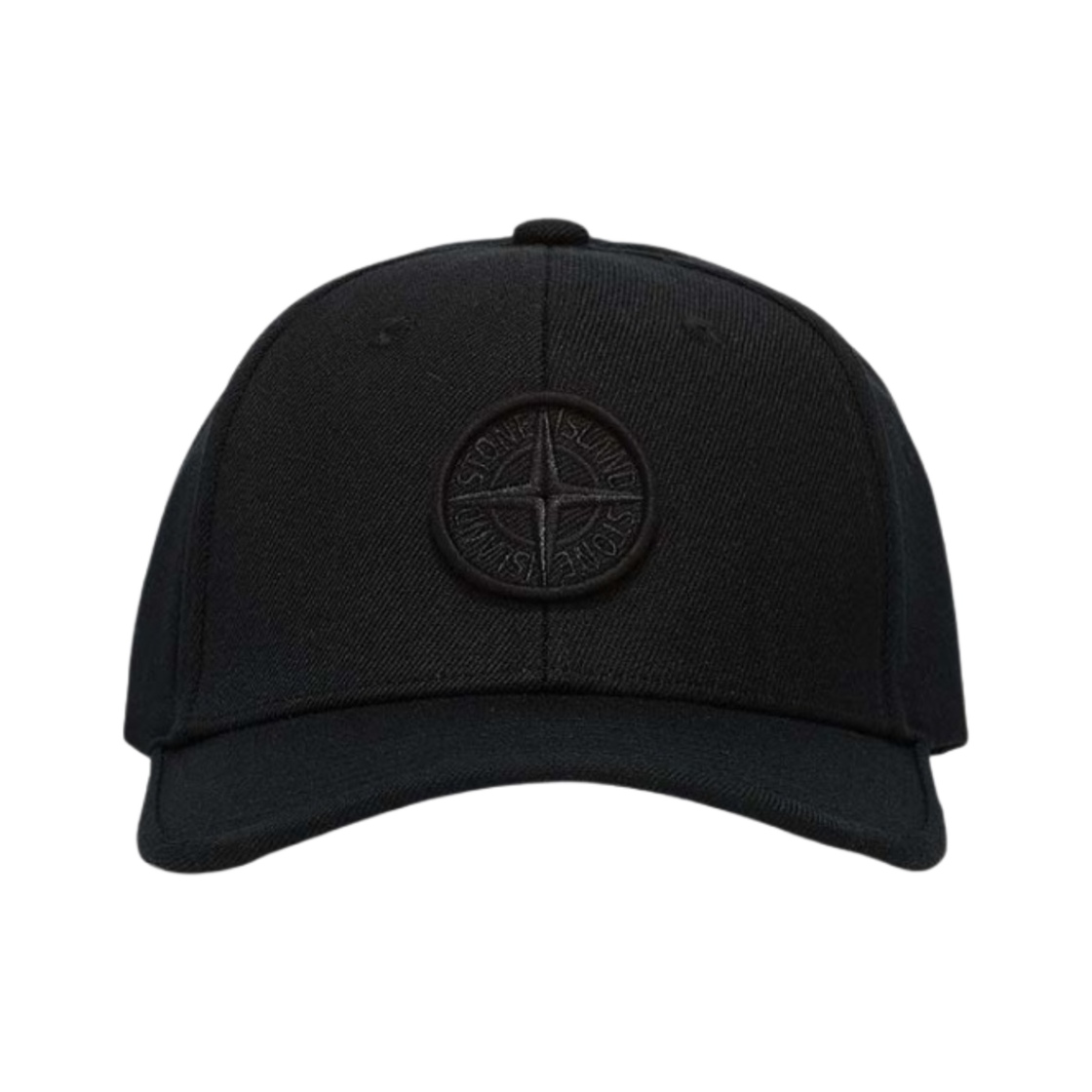 (키즈) 스톤 아일랜드 91263 6-패널 로고 캡 블랙((Kids) Stone Island 91263 6-Panel Logo Cap Black) - 1