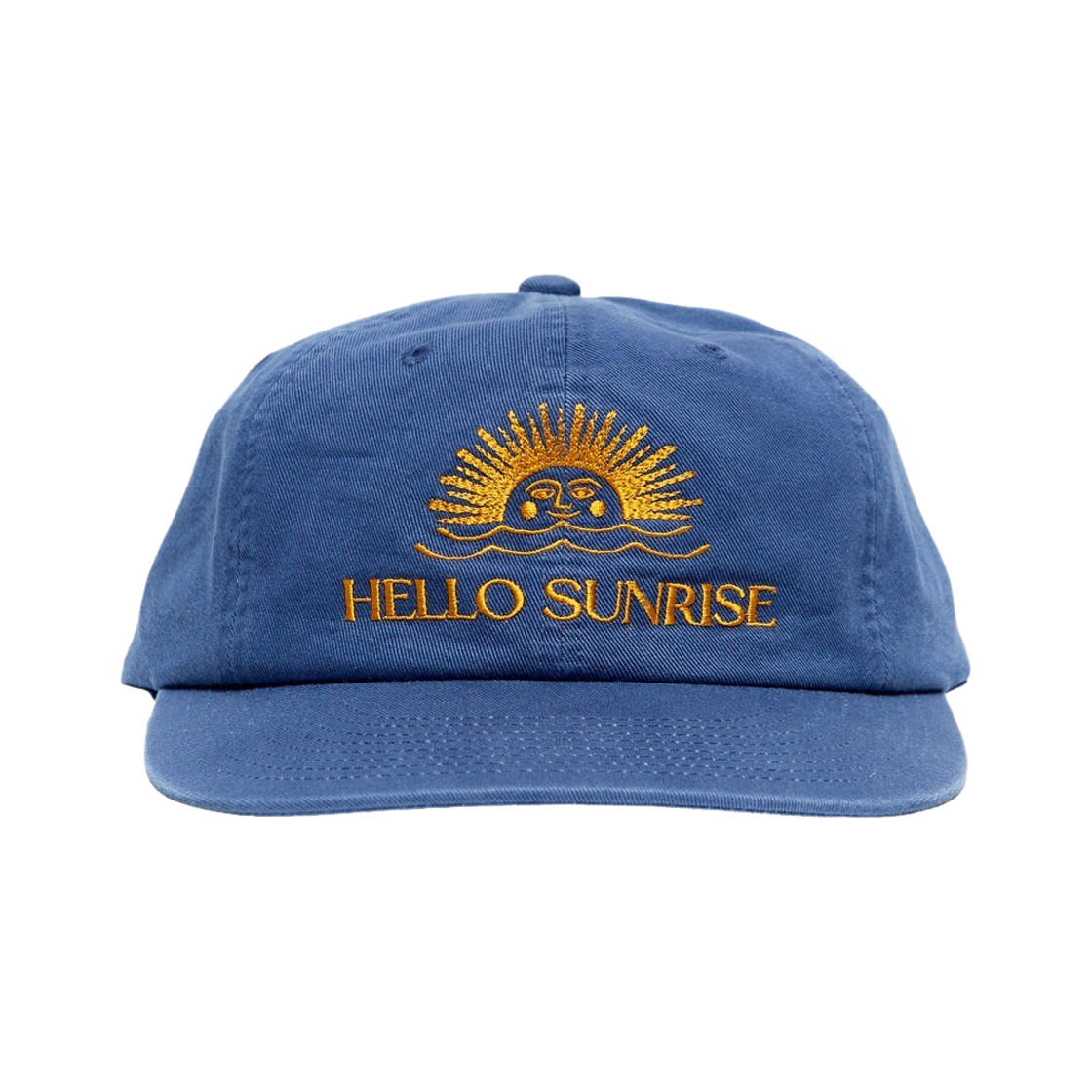 헬로선라이즈 워시드 OG 로고 6패널 캡 오션 블루(Hello Sunrise Washed OG Logo 6panel Cap Ocean Blue)