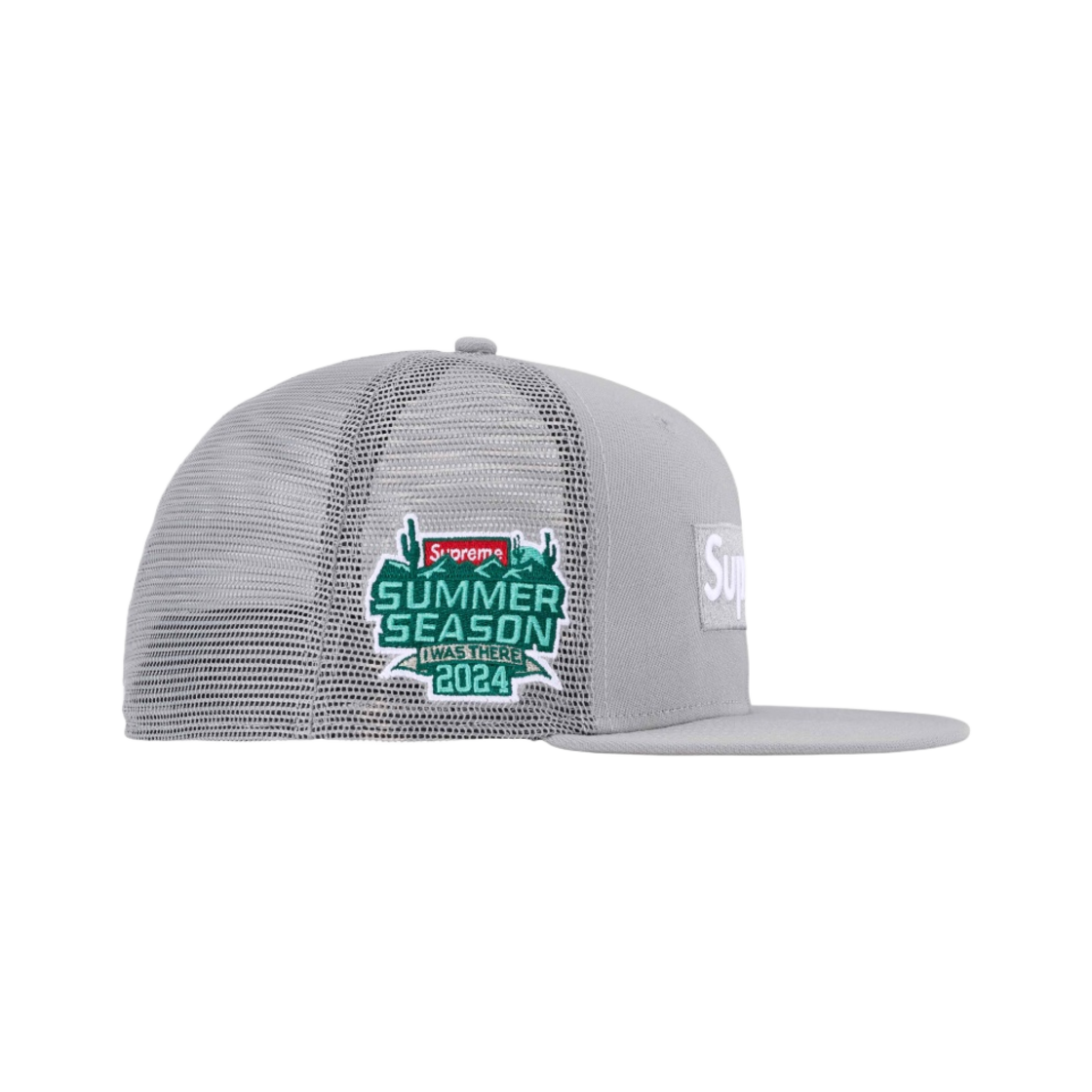 슈프림 박스로고 메쉬 백 뉴에라 그레이 - 24SS(Supreme Box Logo Mesh Back New Era Grey - 24SS) - 2