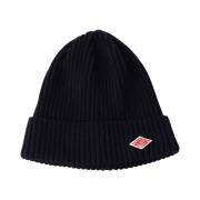 Danton Wool Rib Knit Beanie Navy