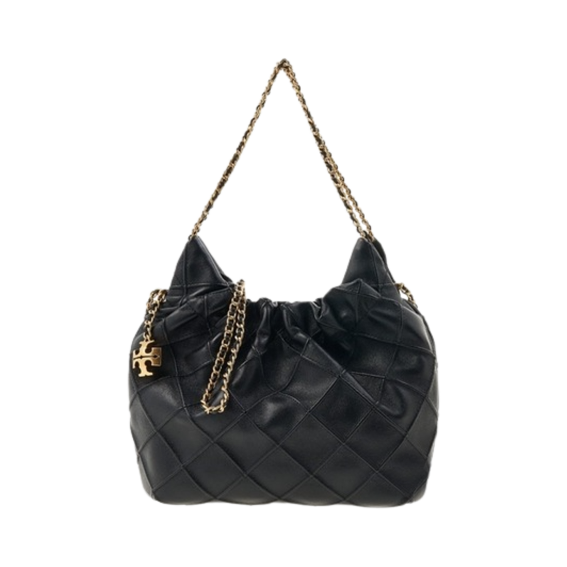 162451-001 Tory Burch Fleming Mini Hobo Bag Black