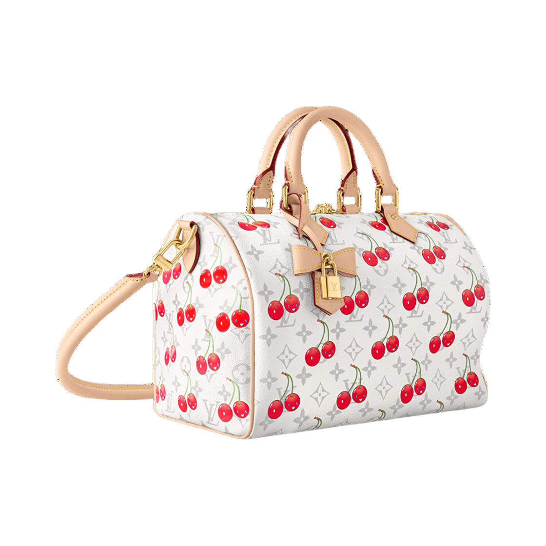 루이비통 x 무라카미 타카시 스피디 소프트 반둘리에 30 모노그램 코팅 캔버스(Louis Vuitton x Murakami Takashi Speedy Soft Bandouliere 30 Monogram Coated Canvas) - 2