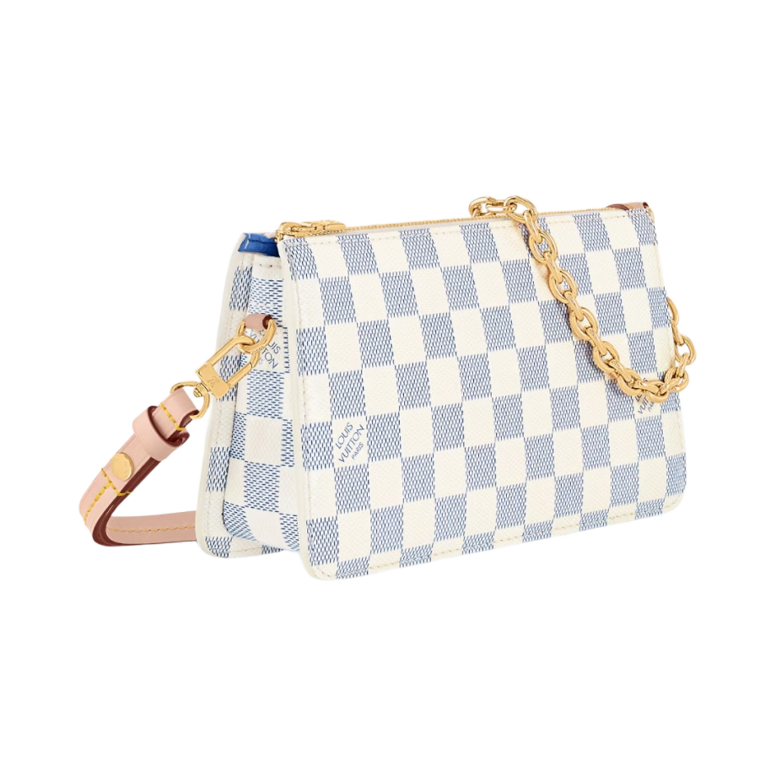 N40719 Louis Vuitton Lexington Pouch Damier Vernis Celeste Blue - #2