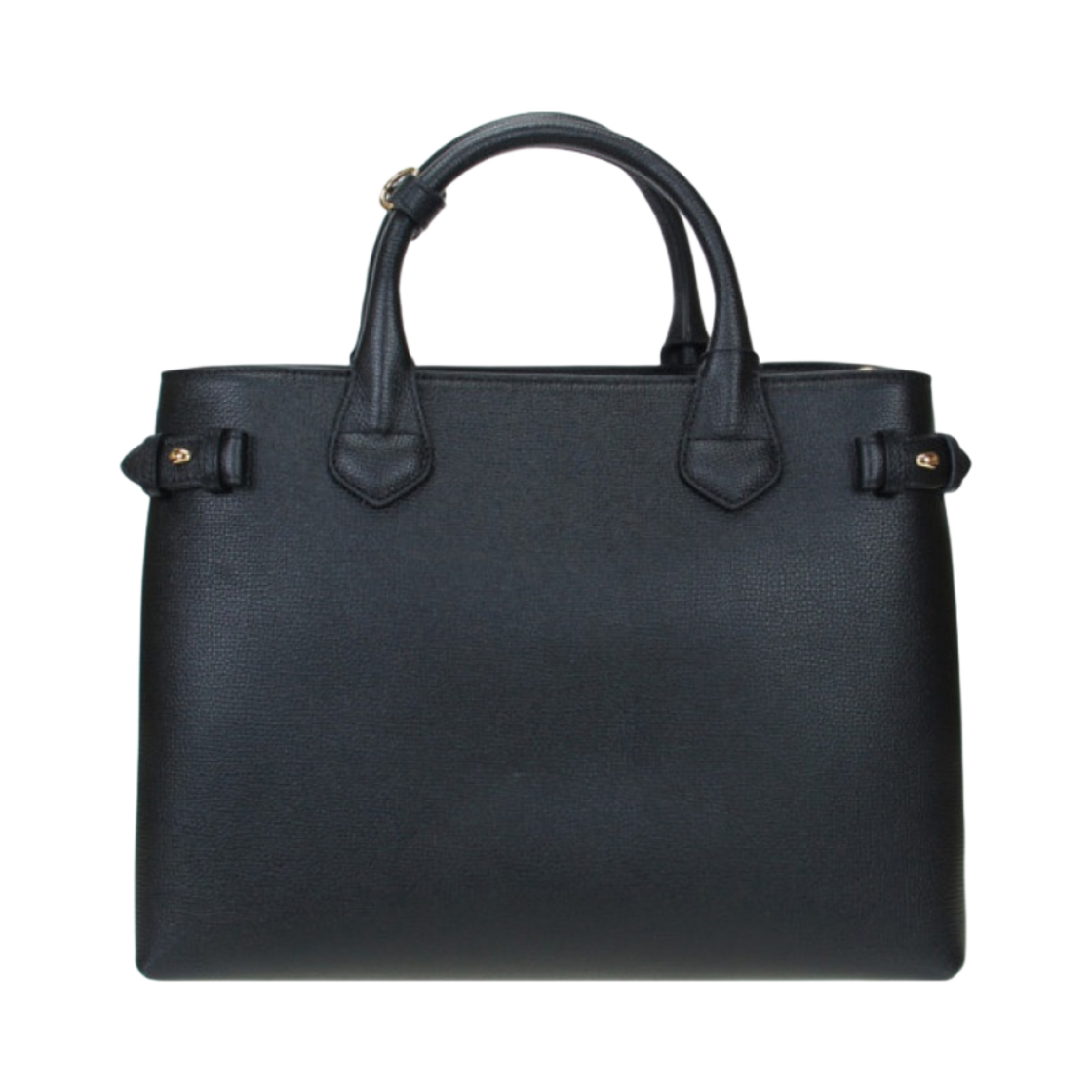 버버리 하우스 체크 미디움 배너 토트백 블랙(Burberry House Check Medium Banner Tote Bag Black) - 3