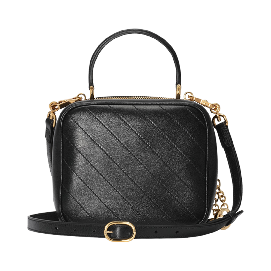구찌 블론디 탑 핸들 백 블랙 레더(Gucci Blondie Top Handle Bag Black Leather) - 4