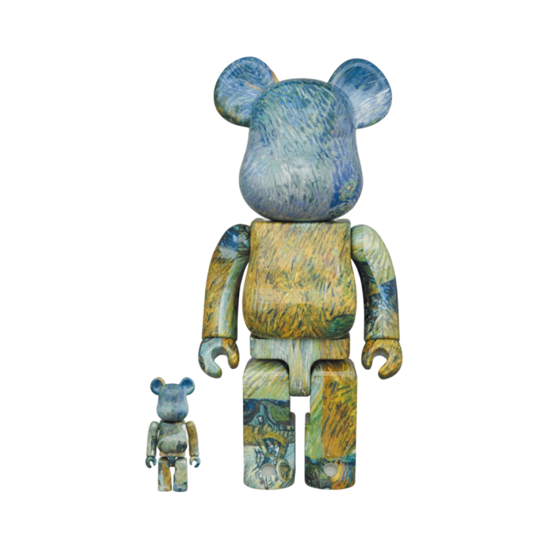 베어브릭 x 빈센트 반 고흐 프로방스의 시골길 야경 100% & 400% 세트(Bearbrick x Vincent Van Gogh Country Road in Provence by Night 100% & 400% Set)