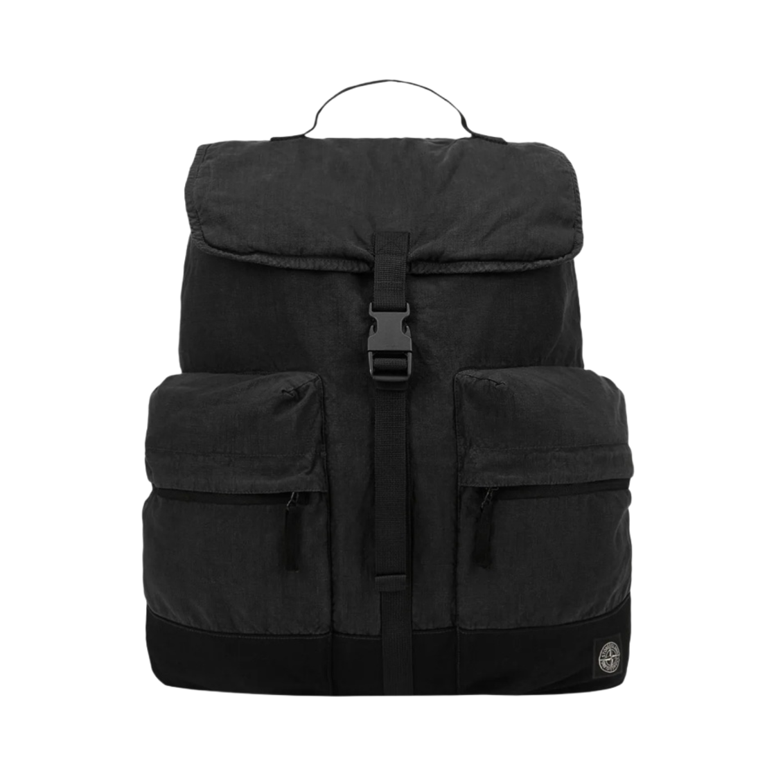스톤 아일랜드 90730 리노 나일론 텔라-TC 백팩 블랙 - 24SS(Stone Island 90730 Lino Nylon Tela-TC Backpack Black - 24SS) - 1