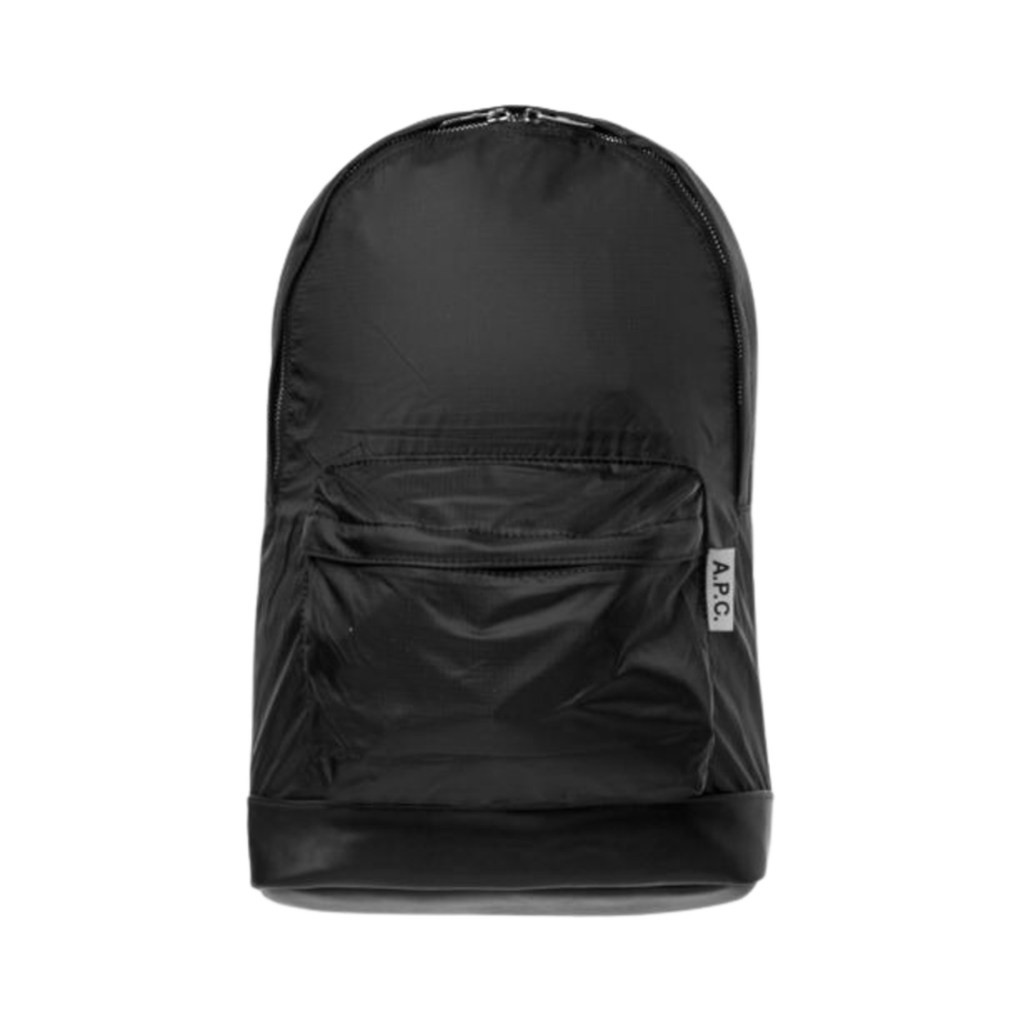 PAADS-H62159-LZZ A.P.C. Ultra Light Nylon Ripstop Logo Flag Backpack Black