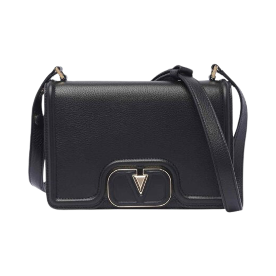 B0N10LFN0NO Valentino Small Vlogo Shoulder Bag Black